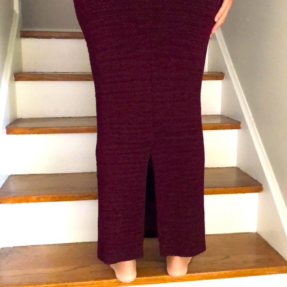 Sexy one shoulder long embossed ankle length dress - Picture 6 of 7